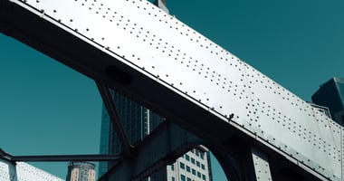 Rivets on a bridge