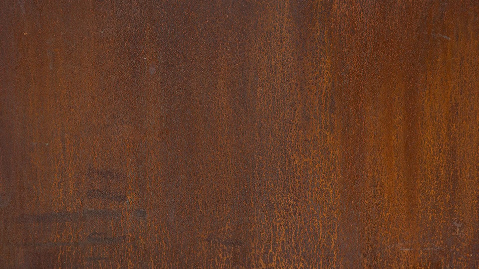 Corten close up bucket