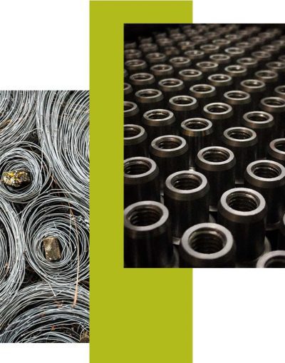 image collage of wire spools and sockets